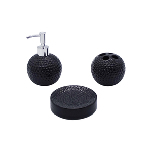 Bathroom Set-3Pcs Black BTB3-6