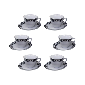 Coffee Cup 6 Set Cups/Saucers 90ml 340#