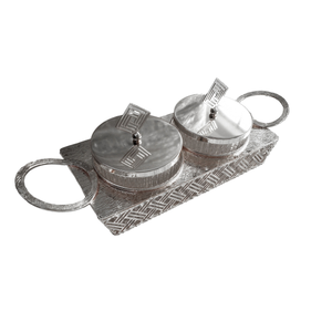 Candy Bowl Set 2Pcs-Silver WJ2033-2-S