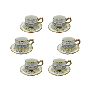 Coffee Cup 6 Set Cups/Saucers CM-GR6
