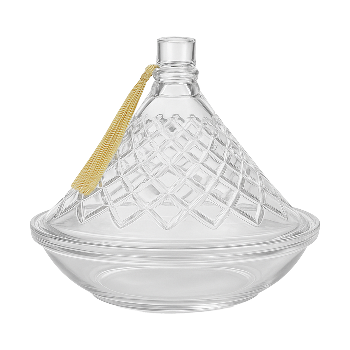 Glass Bowl with Lid 28cm (11.02inch) TG1079-28C/L1