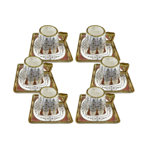 Coffee Cup 6Pcs Set/Saucers 100ml CCP-FS2