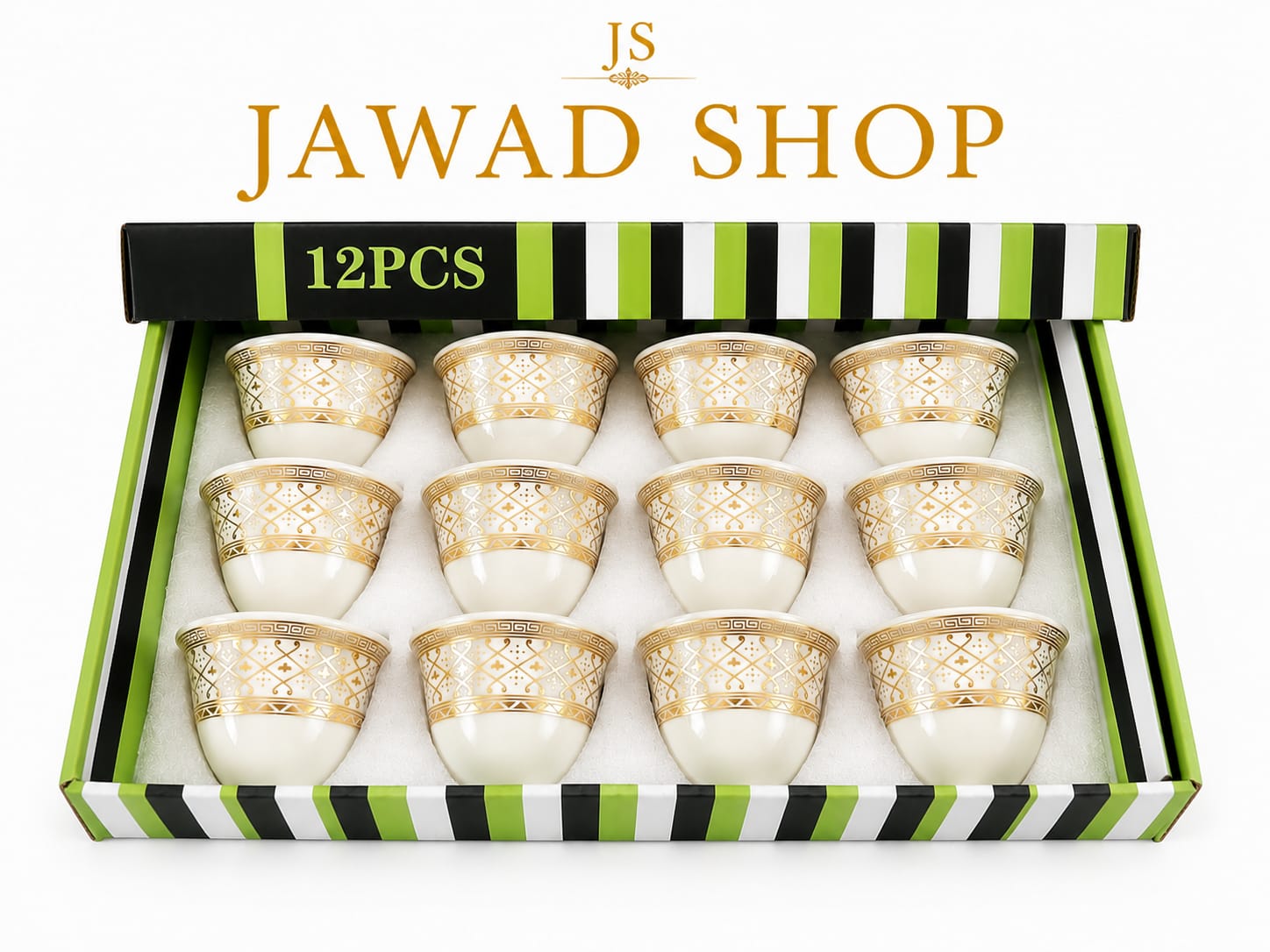 Arabic Coffee Cups Set – 12 PCS