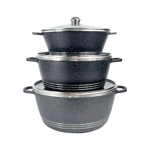 Cookware 3 Set 32/36/40cm (12.6/14.17/15.75inch) Black YK264BK