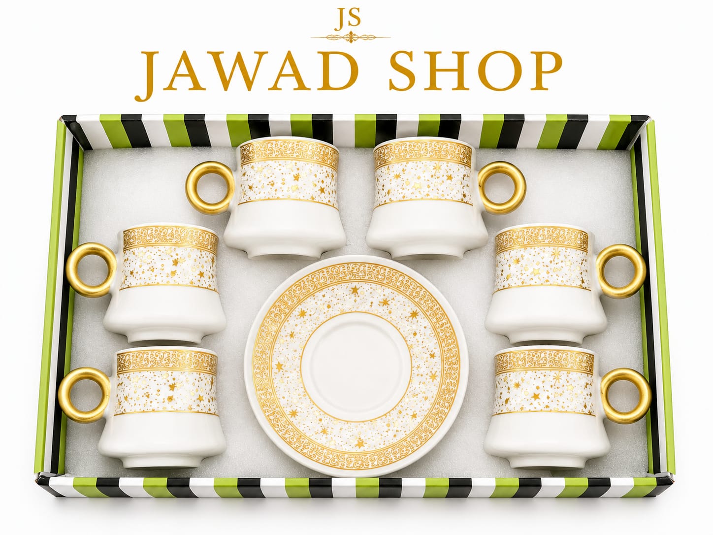 Luxury Coffee Cups Set 6x6pcs