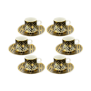 Coffee Cup 6 Set Cups/Saucers CCP6-S4