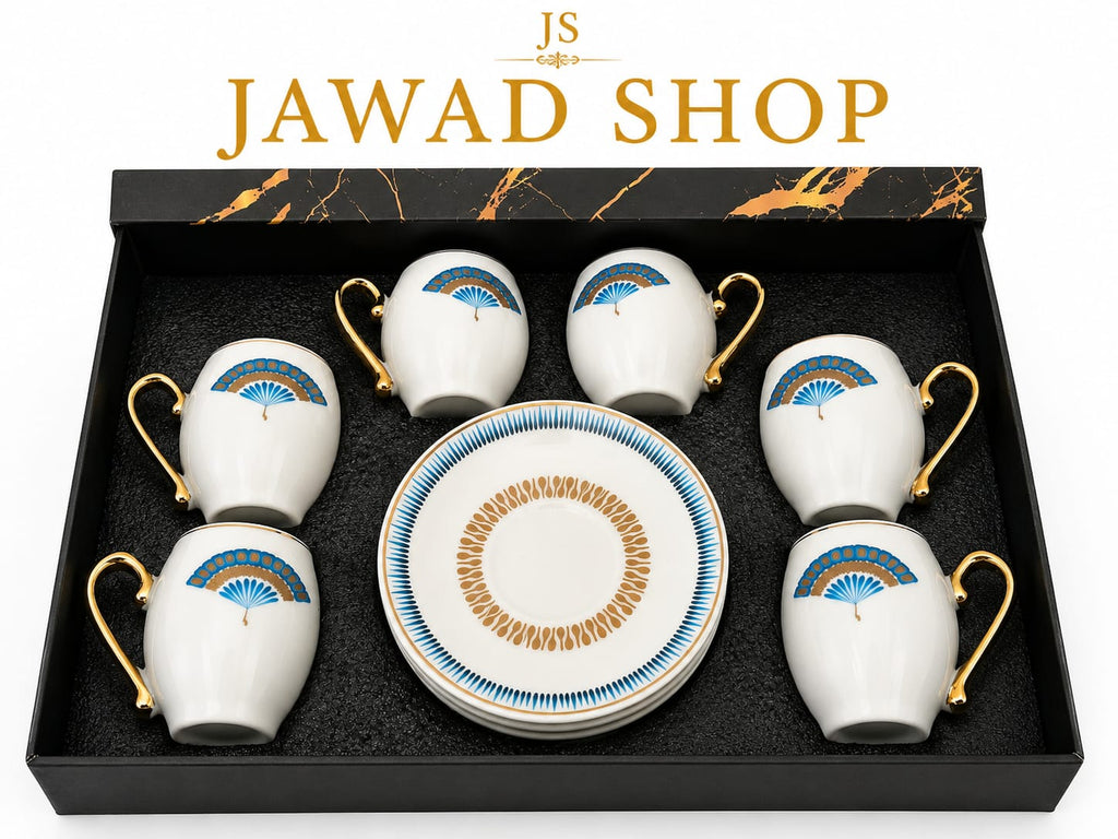 Luxury Coffee Cups Set with Saucers