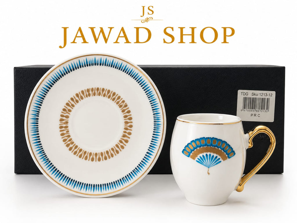 Luxury Coffee Cups Set with Saucers