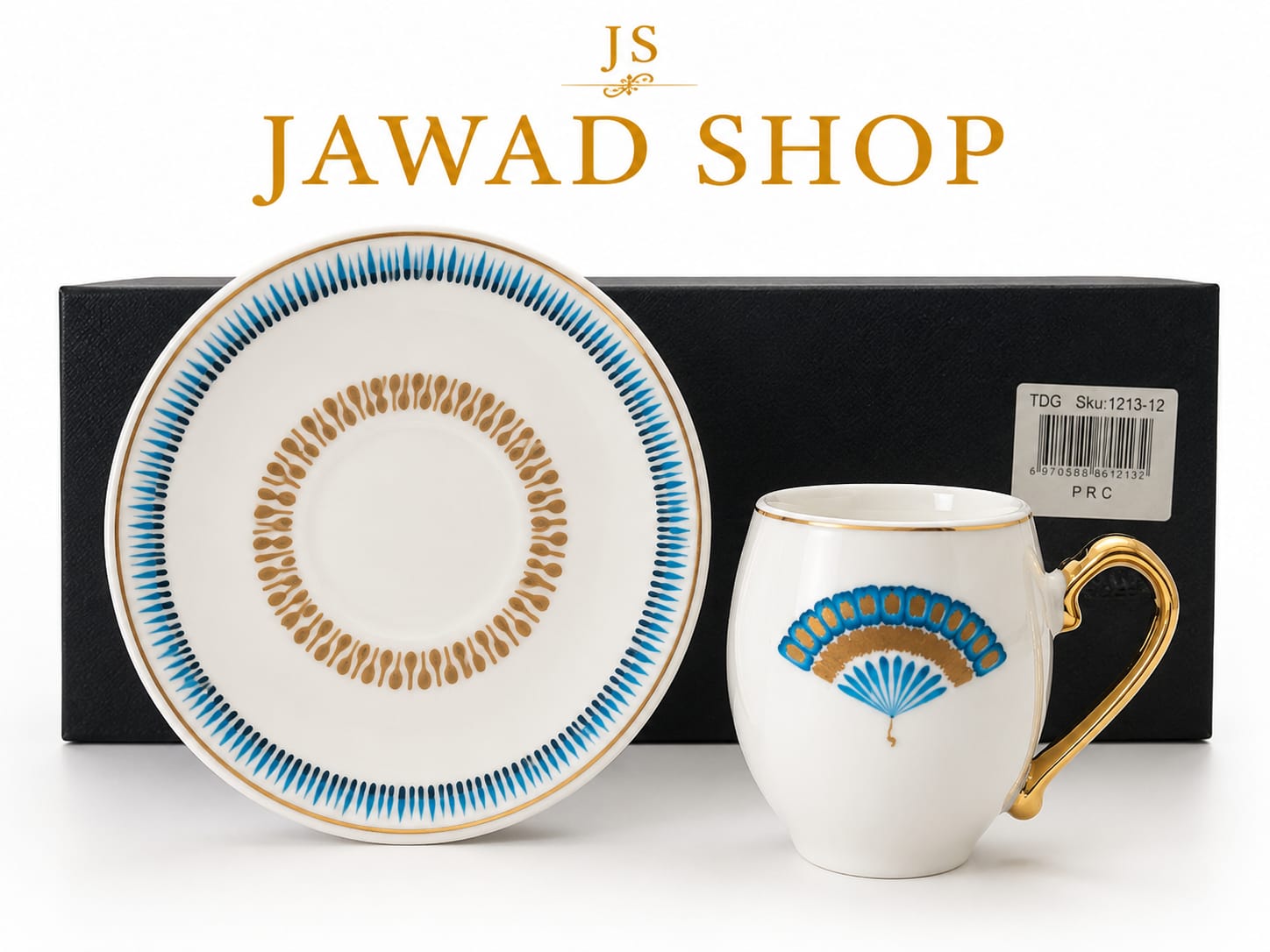 Luxury Coffee Cups Set with Saucers