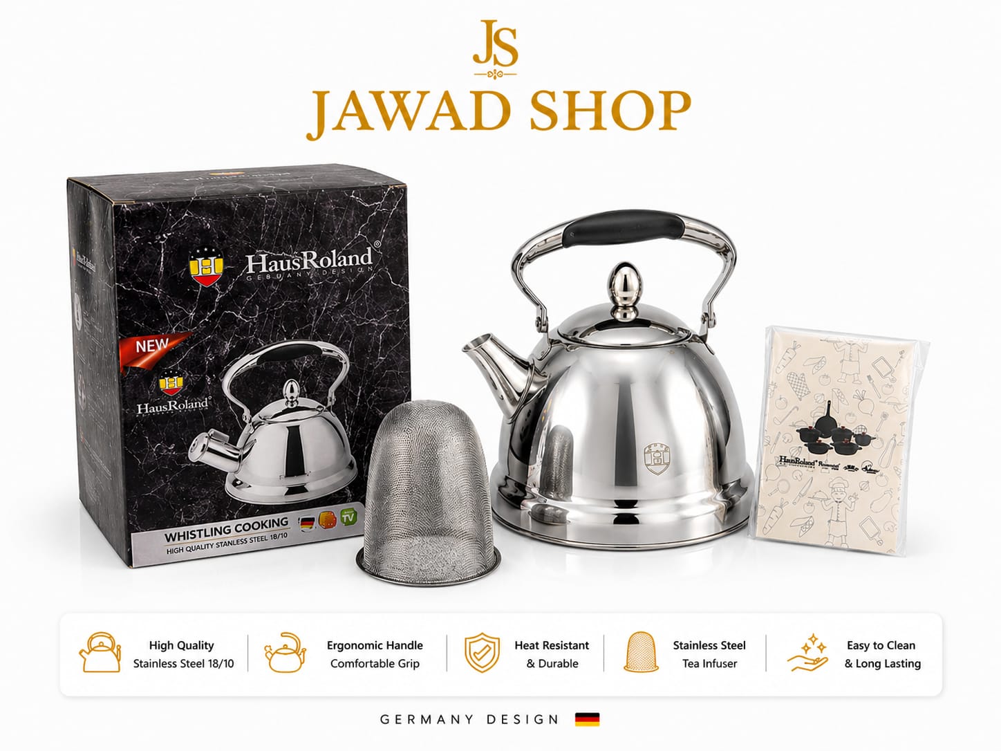 Stainless Steel Whistling Tea Kettle