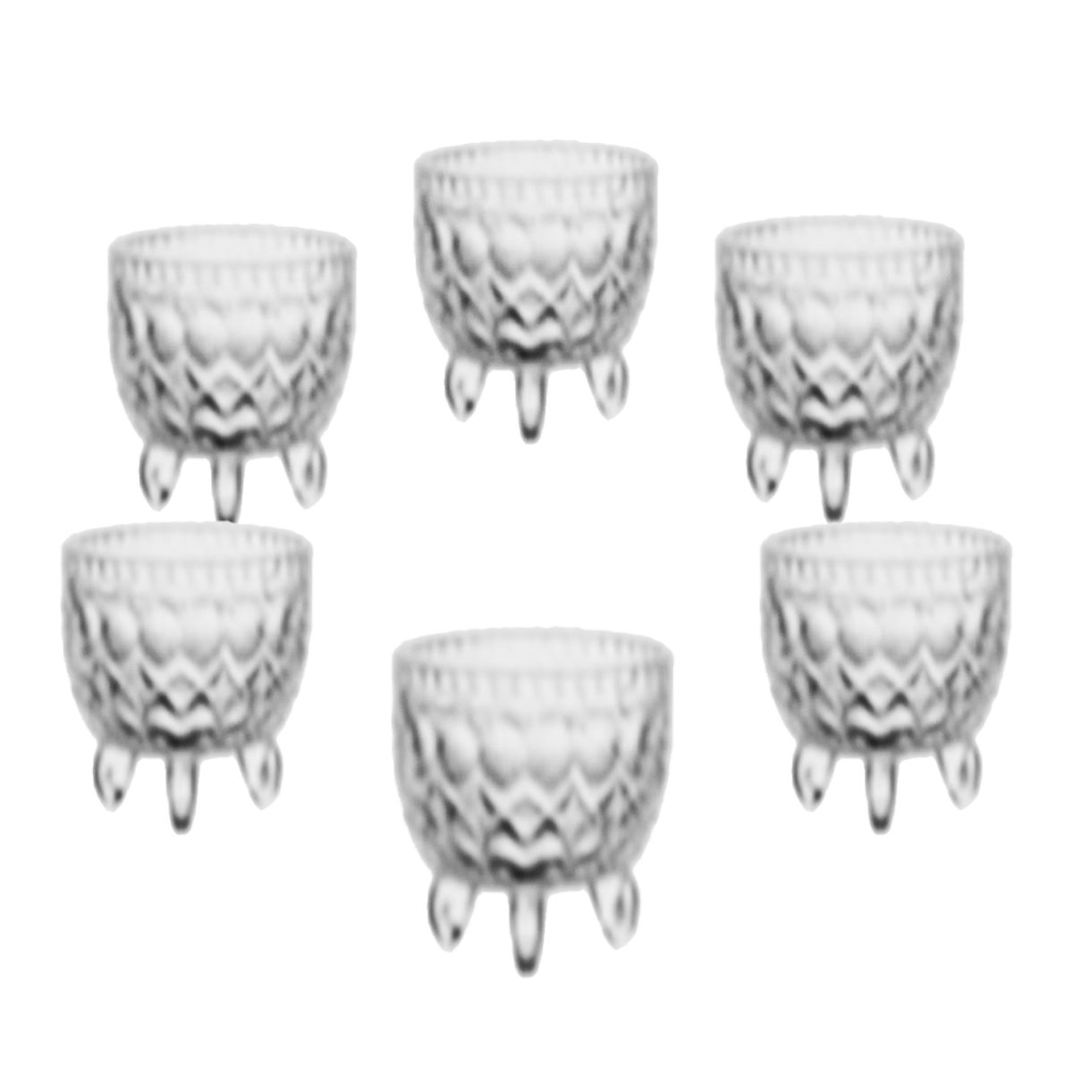 Glass Bowl 6pcs Set 2.5"x4" TG25/L6