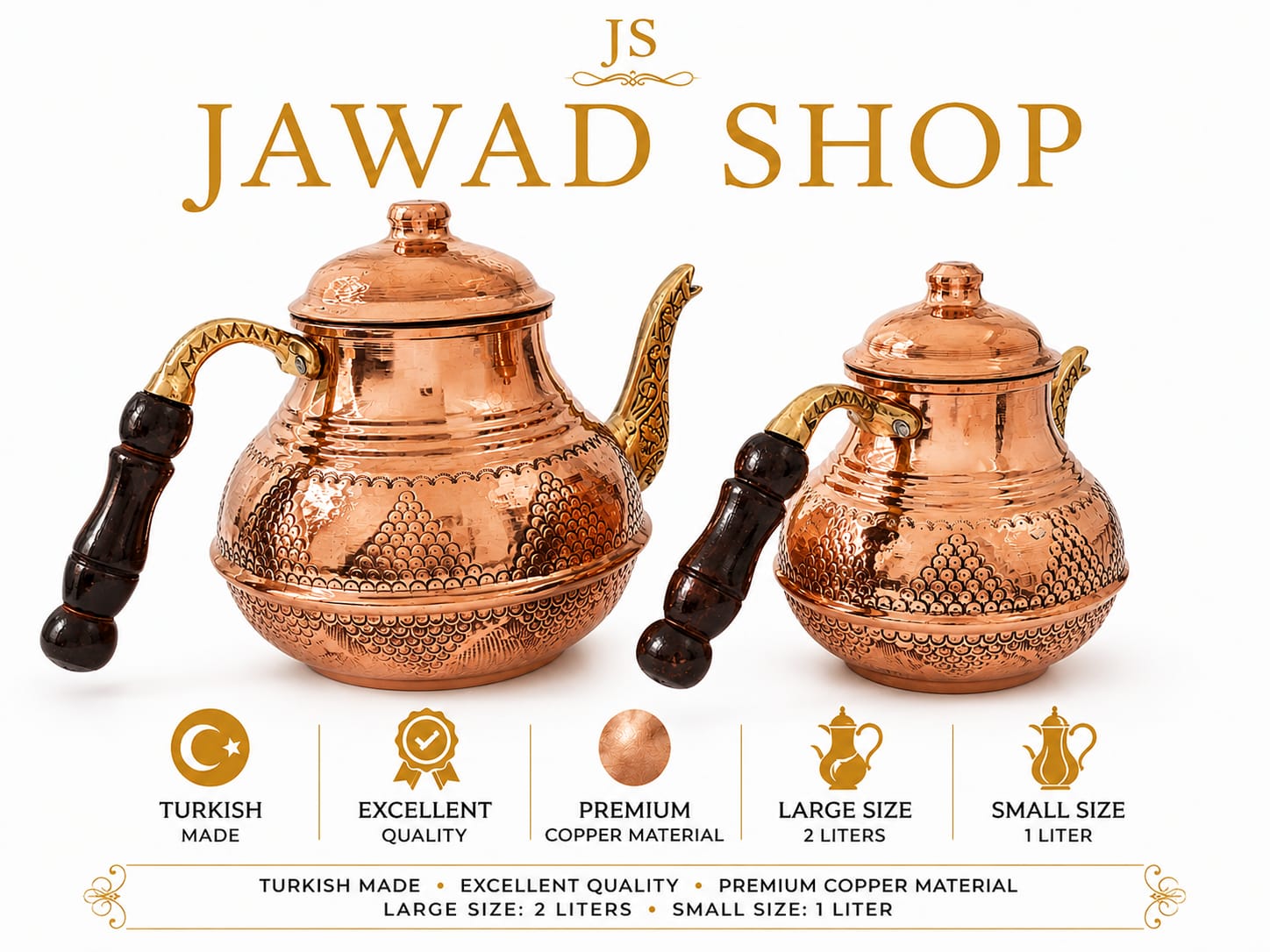 Turkish Copper Tea Kettle