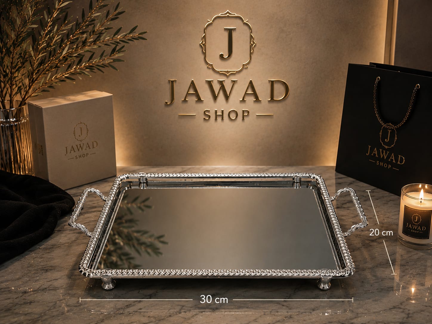 Luxury Mirror Serving Tray
