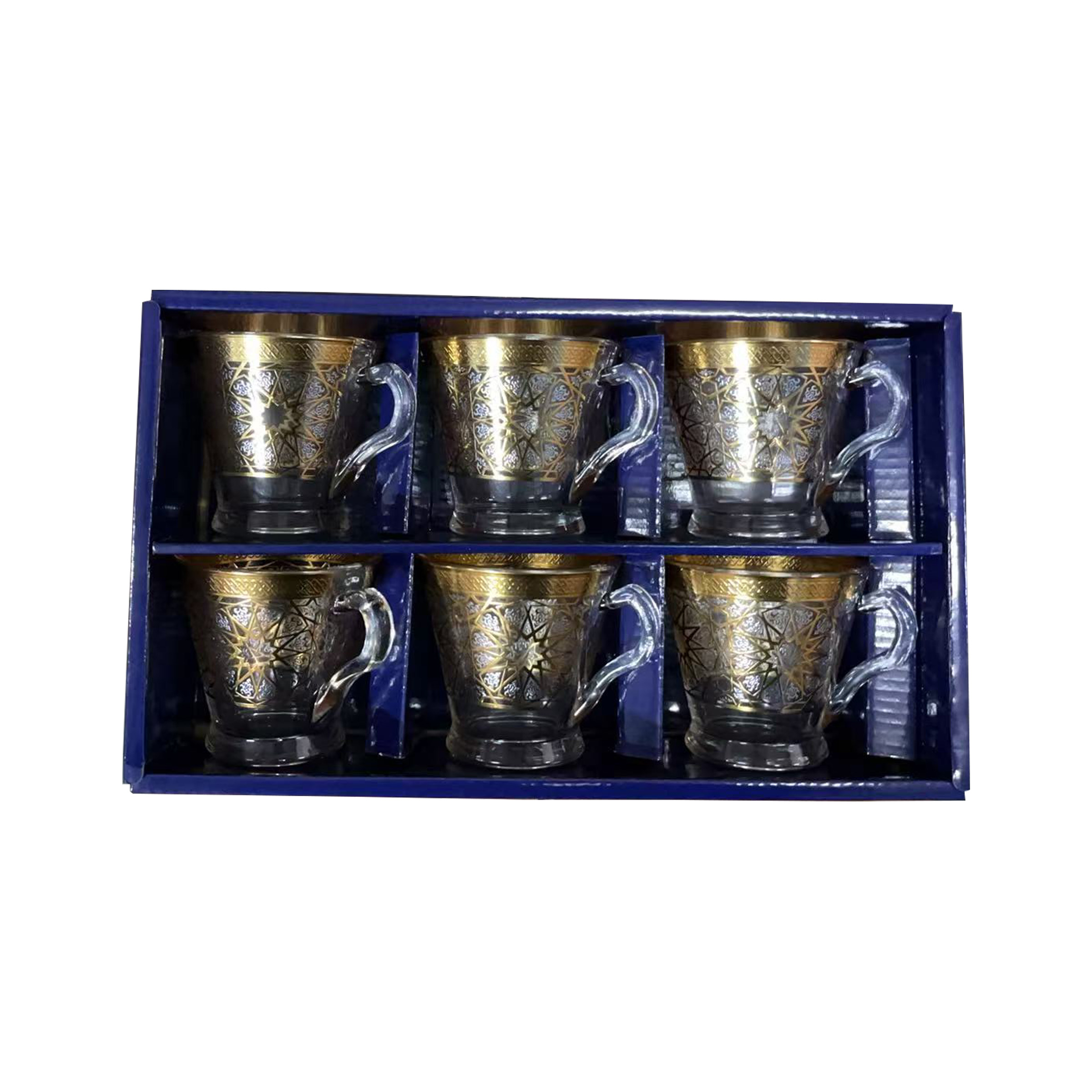 Glass Tea Cup 6Pcs Set 0082-6FG