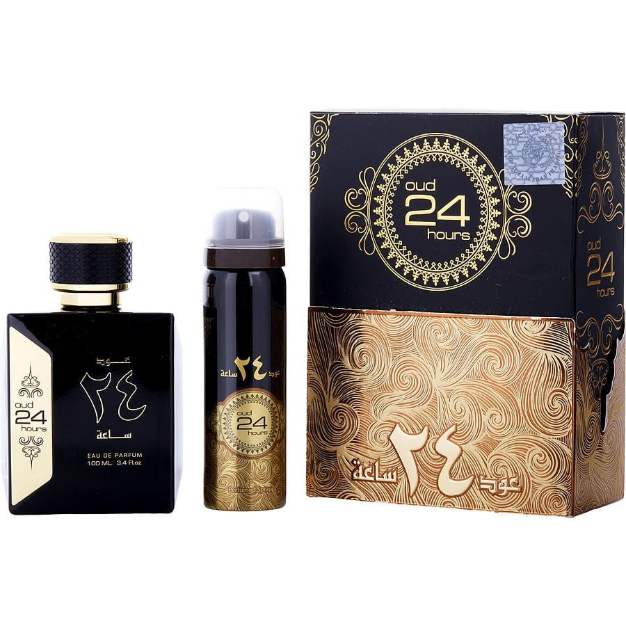 Ard Al Zaafran Pefume & Deodorant Oud 24 Hours 2Pcs Gift Set 100ml