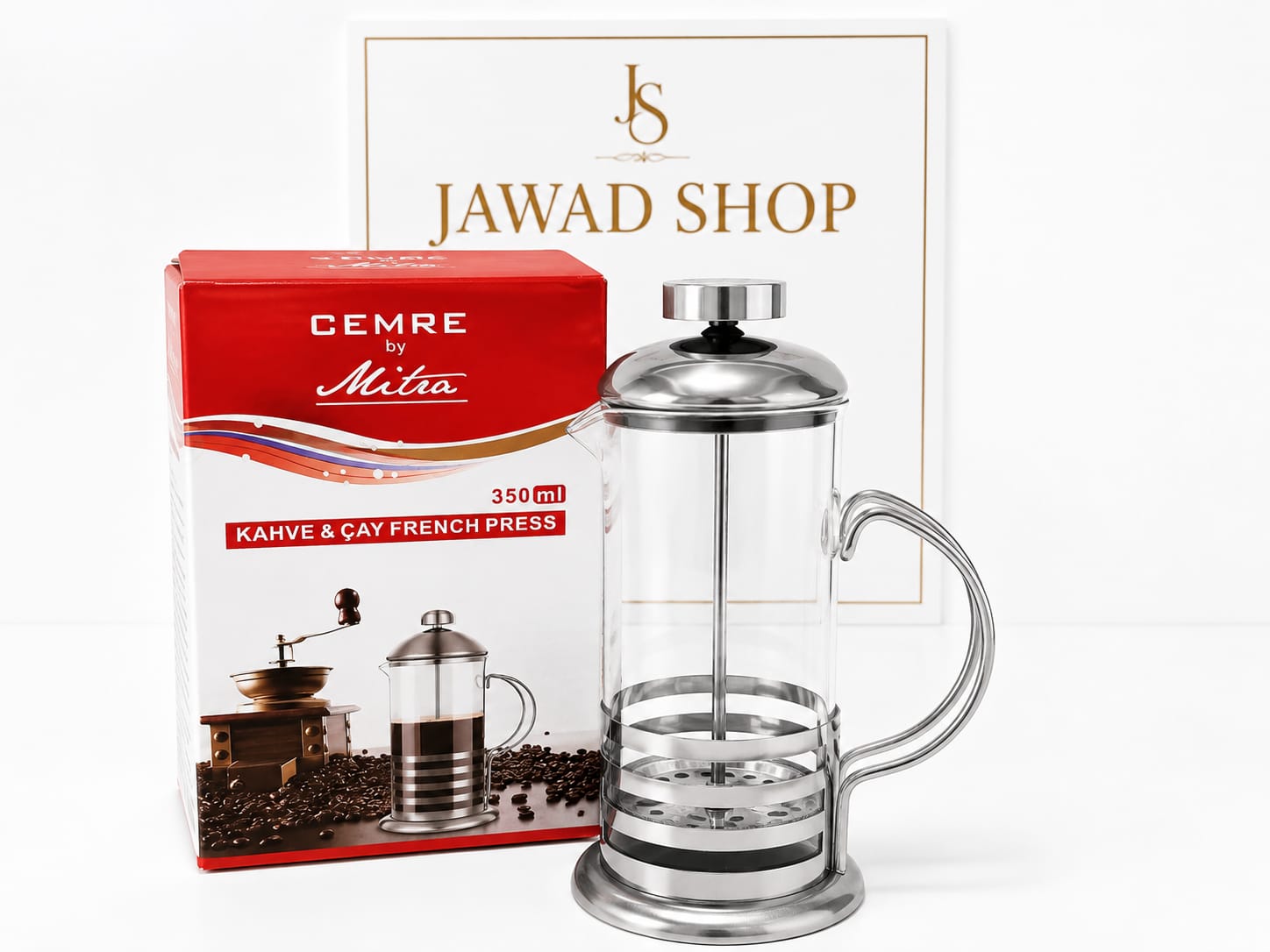 French Press Coffee & Tea Maker – 350ml