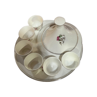 Ramadan Arabic Coffee Set - 6 Arabic Coffee + 1 Date Bowl + 1 Tray RM25-39