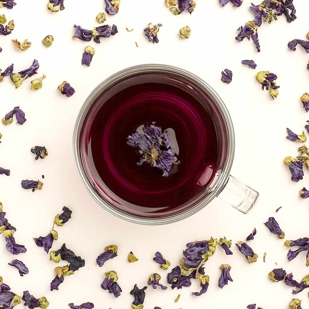 Wild Mallow Herbal Tea – Whole Purple Mallow Flowers by Rayhana Organics